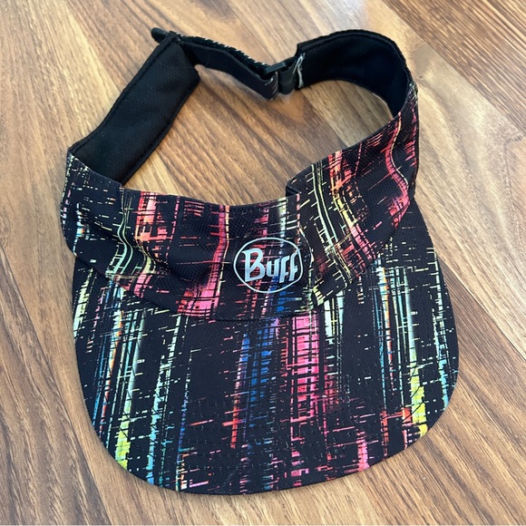 Buff Accessories - Buff Neon Reflective Unisex OS Running Training Visor Hook Loop Adjustable Strap